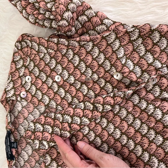 & other stories | Long Sleeve Fan Print Mini Dress - Picture 5 of 10